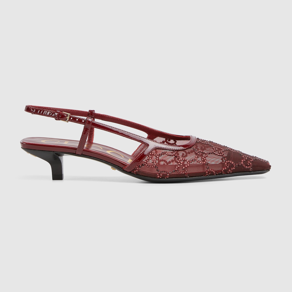 Gucci Women’s GG crystal slingback pump - Image 1